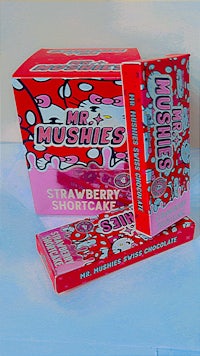 a box of mr mushies strawberry shortcake